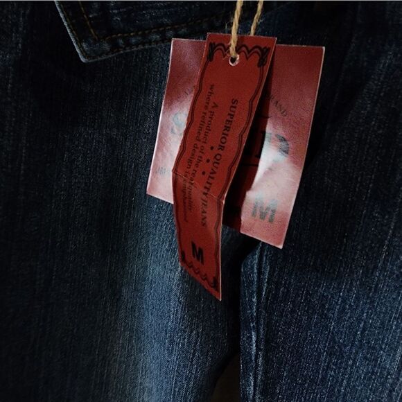 Solid Denim Y2K Charlie's Angeles Style Belted Jumpsuit - Picture 11 of 12